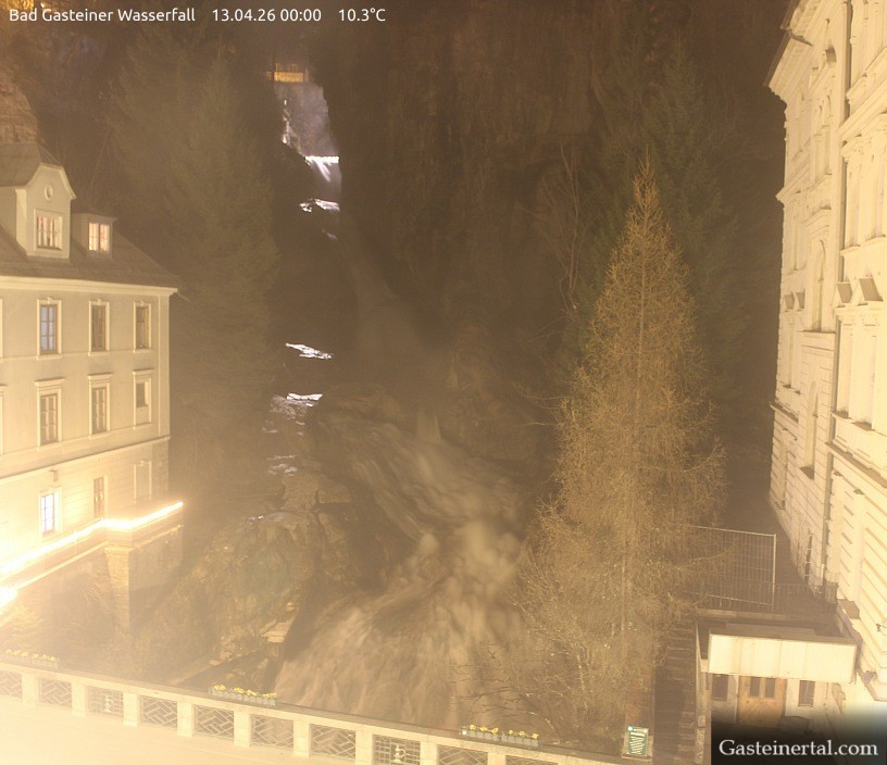 Archived image Webcam Waterfall in Bad Gastein