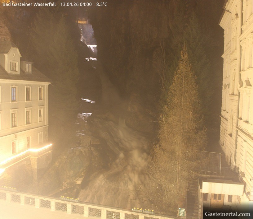 Archived image Webcam Waterfall in Bad Gastein