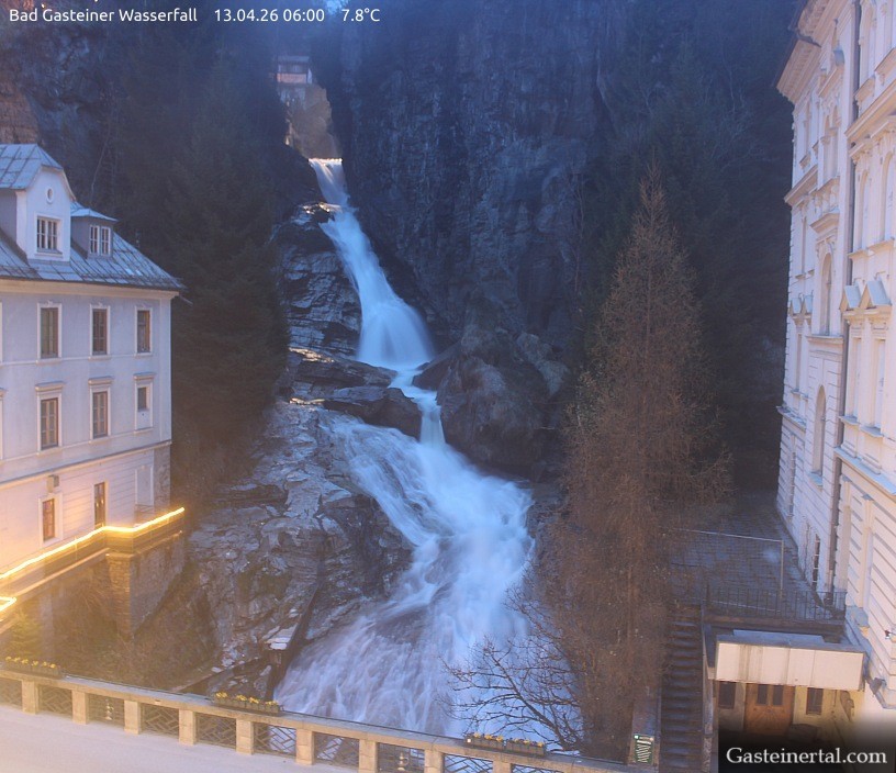 Archived image Webcam Waterfall in Bad Gastein