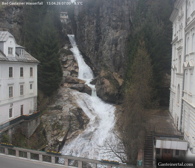 Archived image Webcam Waterfall in Bad Gastein