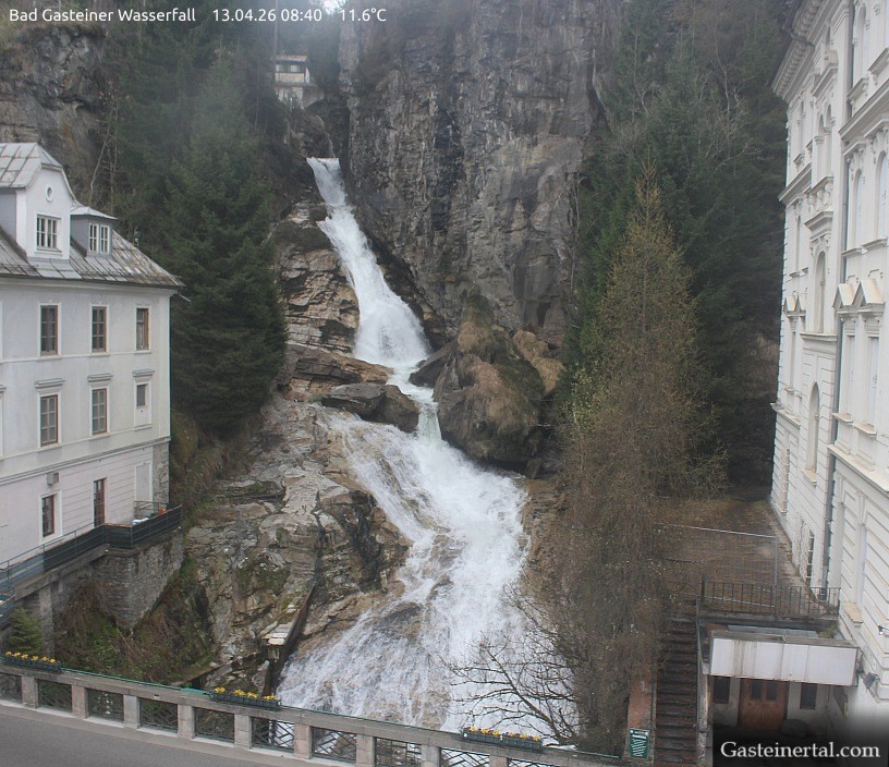 Archived image Webcam Waterfall in Bad Gastein