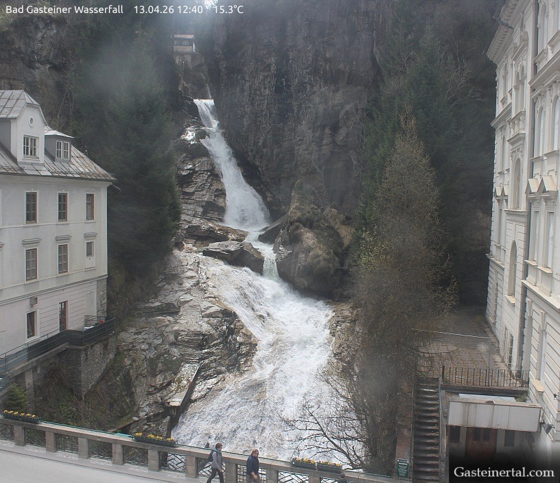 Archived image Webcam Waterfall in Bad Gastein