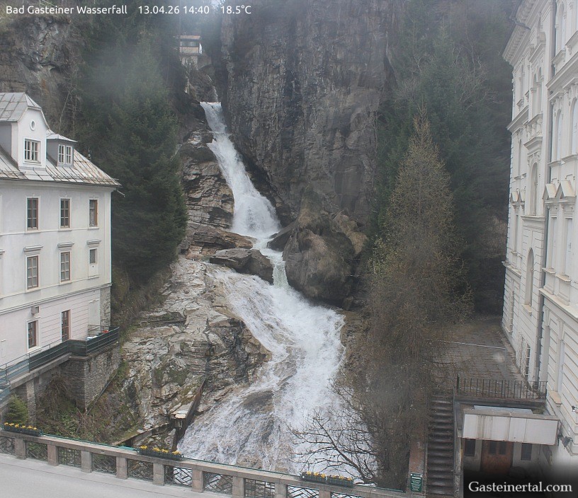 Archived image Webcam Waterfall in Bad Gastein