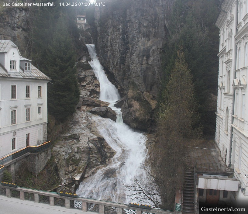 Archiv Foto Webcam Wasserfall in Bad Gastein