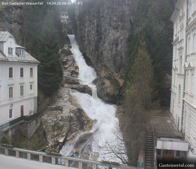 Archived image Webcam Waterfall in Bad Gastein