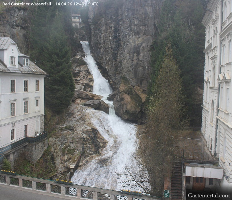 Archived image Webcam Waterfall in Bad Gastein