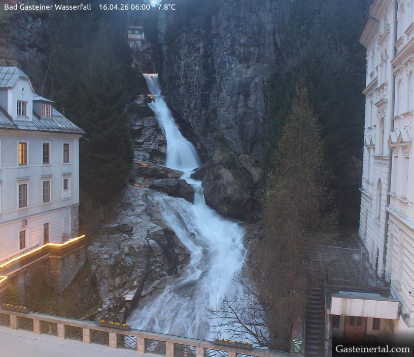 Archiv Foto Webcam Wasserfall in Bad Gastein