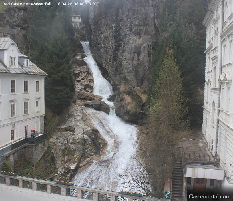Archiv Foto Webcam Wasserfall in Bad Gastein