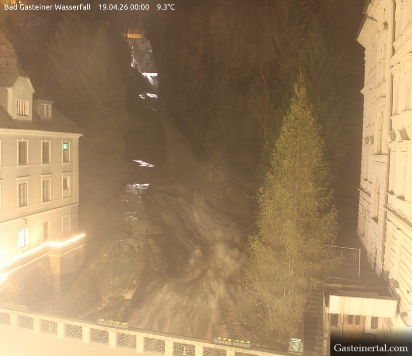 Archiv Foto Webcam Wasserfall in Bad Gastein