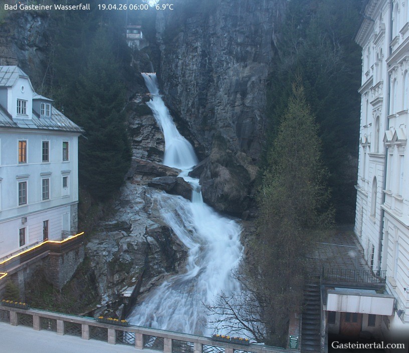 Archiv Foto Webcam Wasserfall in Bad Gastein