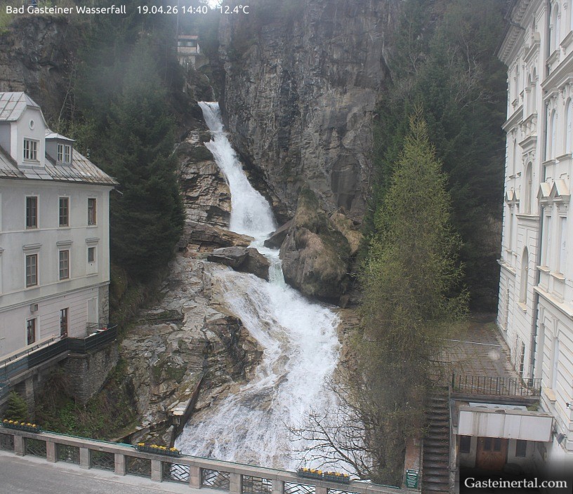 Archiv Foto Webcam Wasserfall in Bad Gastein