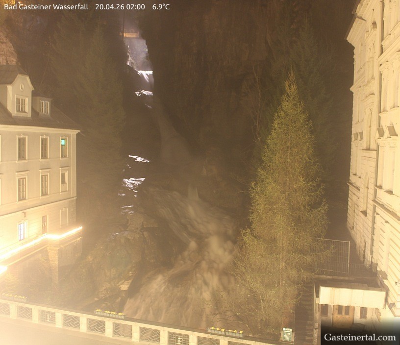 Archiv Foto Webcam Wasserfall in Bad Gastein