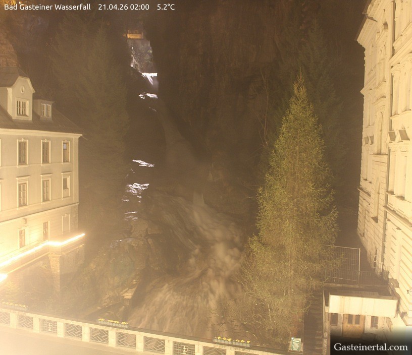Archiv Foto Webcam Wasserfall in Bad Gastein
