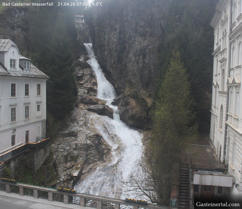 Archiv Foto Webcam Wasserfall in Bad Gastein