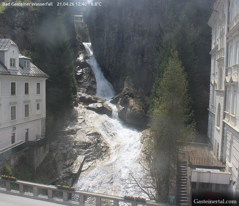 Archiv Foto Webcam Wasserfall in Bad Gastein