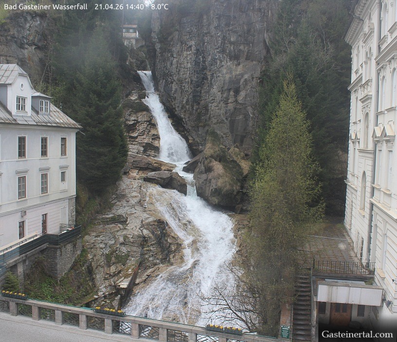 Archiv Foto Webcam Wasserfall in Bad Gastein