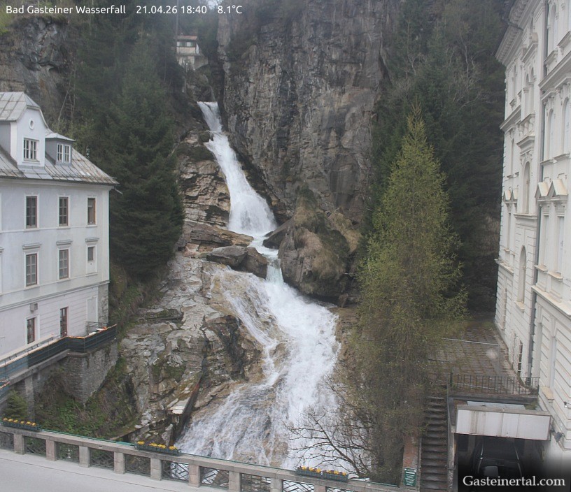 Archiv Foto Webcam Wasserfall in Bad Gastein