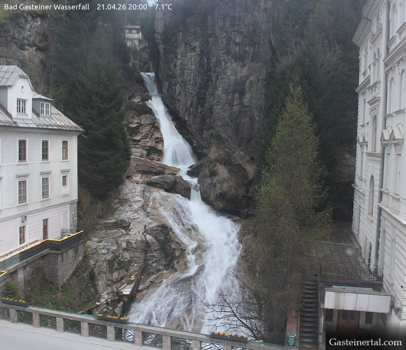 Archived image Webcam Waterfall in Bad Gastein