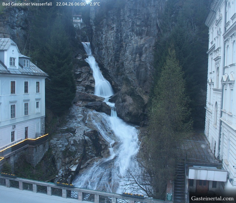 Archiv Foto Webcam Wasserfall in Bad Gastein
