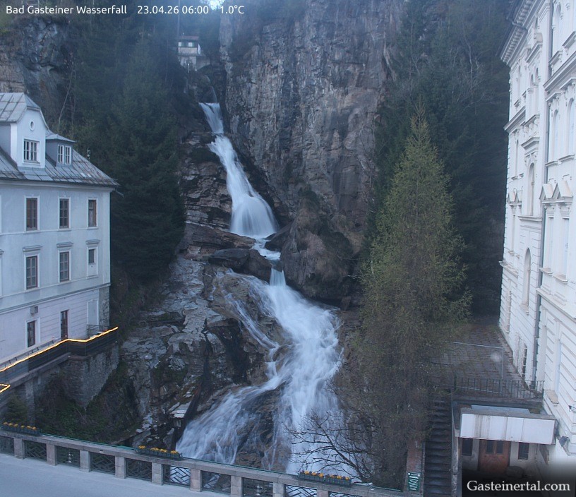 Archived image Webcam Waterfall in Bad Gastein