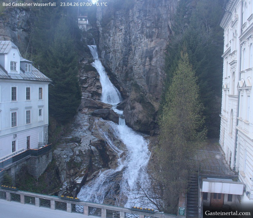 Archived image Webcam Waterfall in Bad Gastein