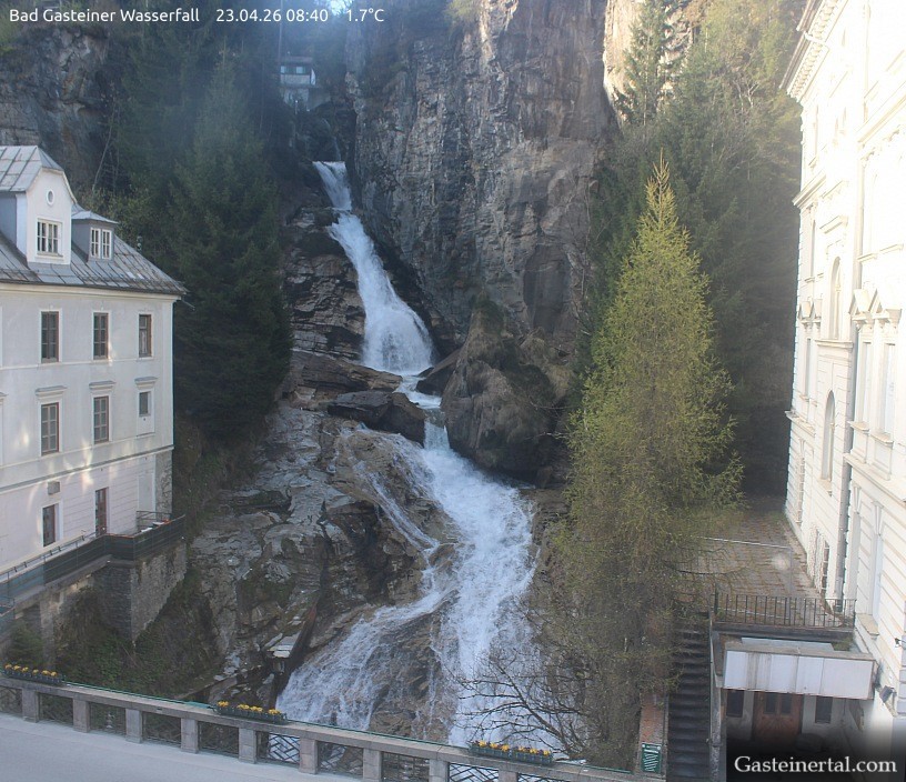 Archived image Webcam Waterfall in Bad Gastein