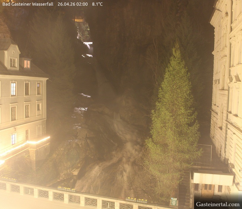 Archived image Webcam Waterfall in Bad Gastein