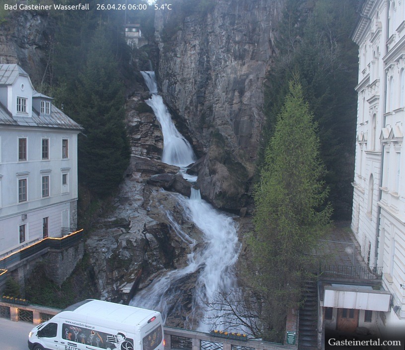 Archived image Webcam Waterfall in Bad Gastein
