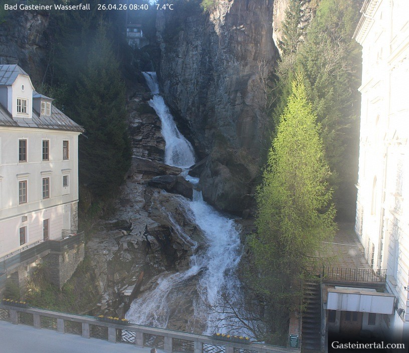 Archived image Webcam Waterfall in Bad Gastein