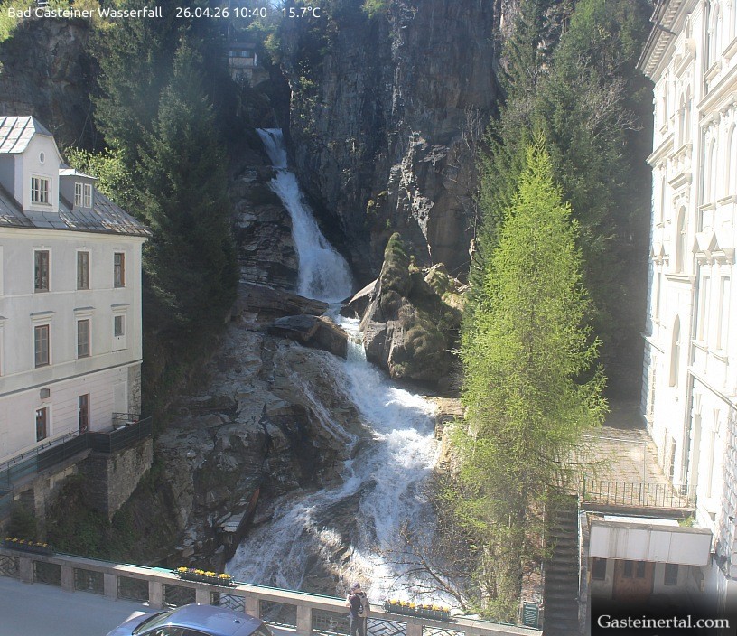 Archived image Webcam Waterfall in Bad Gastein