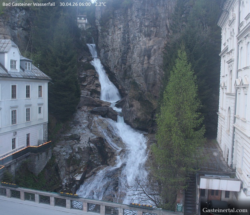 Archiv Foto Webcam Wasserfall in Bad Gastein
