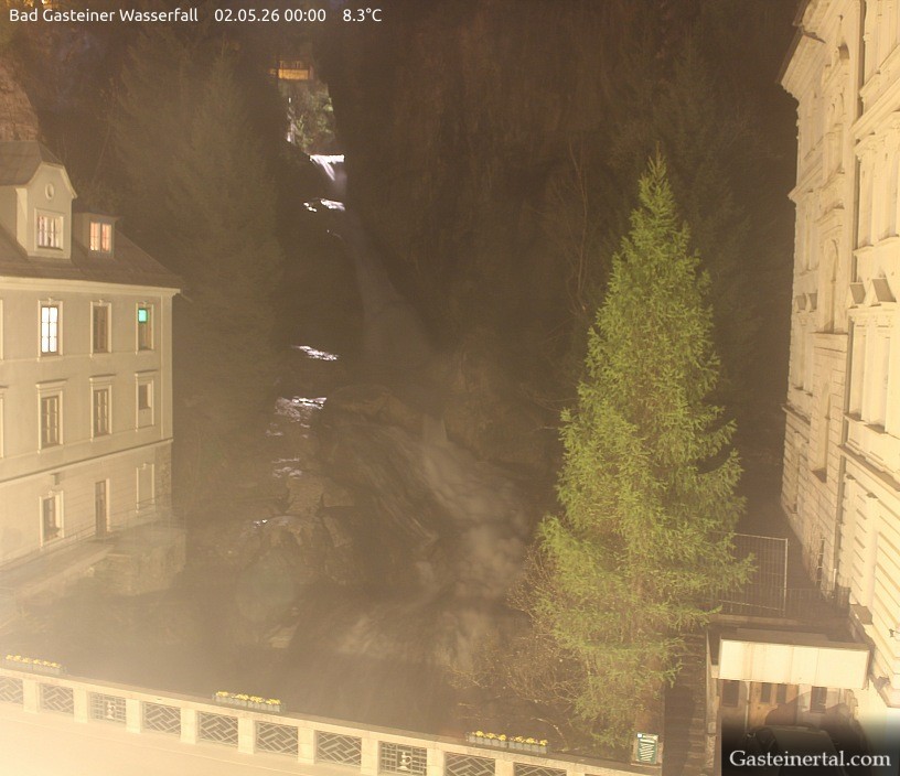 Archived image Webcam Waterfall in Bad Gastein