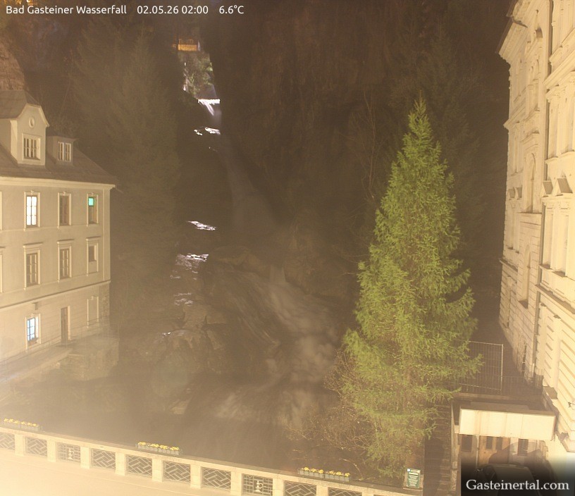 Archived image Webcam Waterfall in Bad Gastein