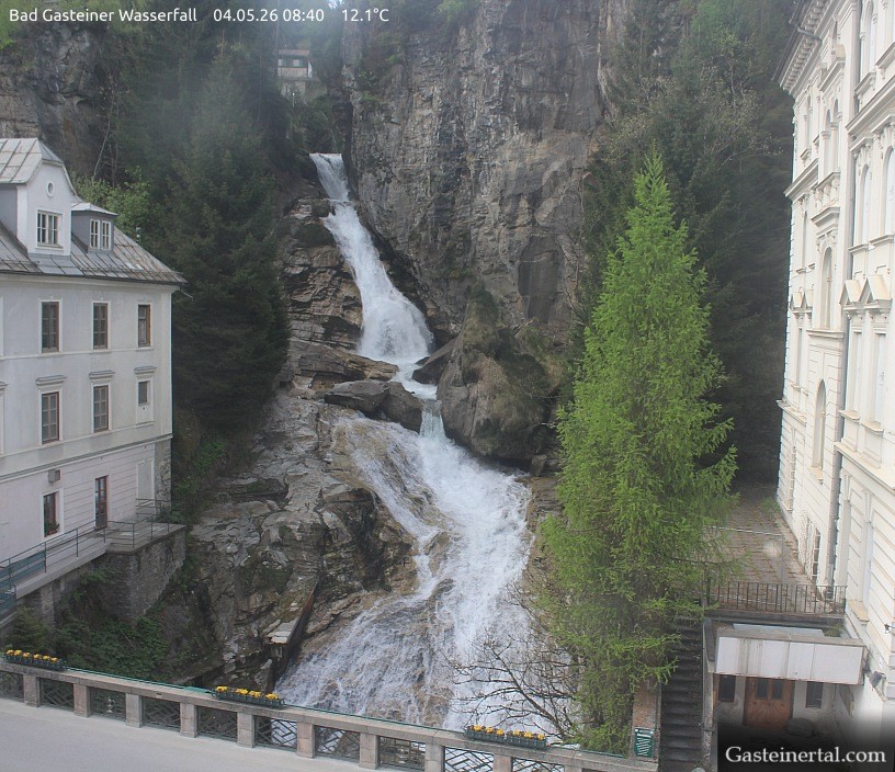 Archived image Webcam Waterfall in Bad Gastein