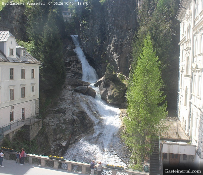 Archived image Webcam Waterfall in Bad Gastein
