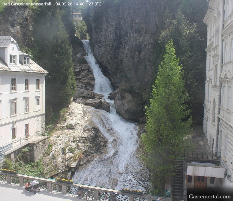 Archived image Webcam Waterfall in Bad Gastein
