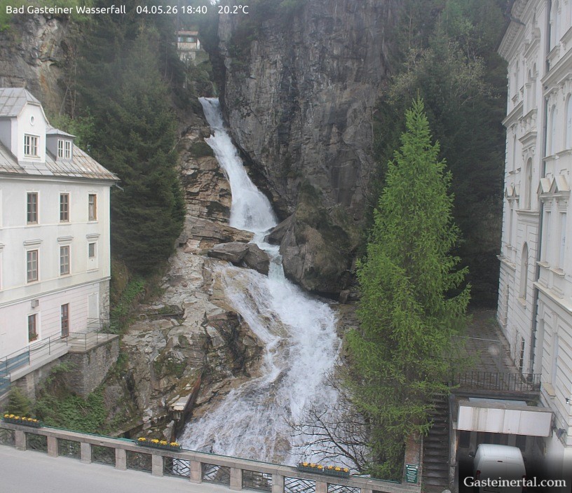 Archived image Webcam Waterfall in Bad Gastein