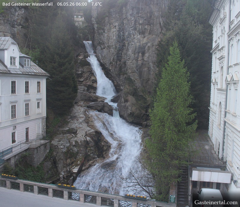 Archived image Webcam Waterfall in Bad Gastein