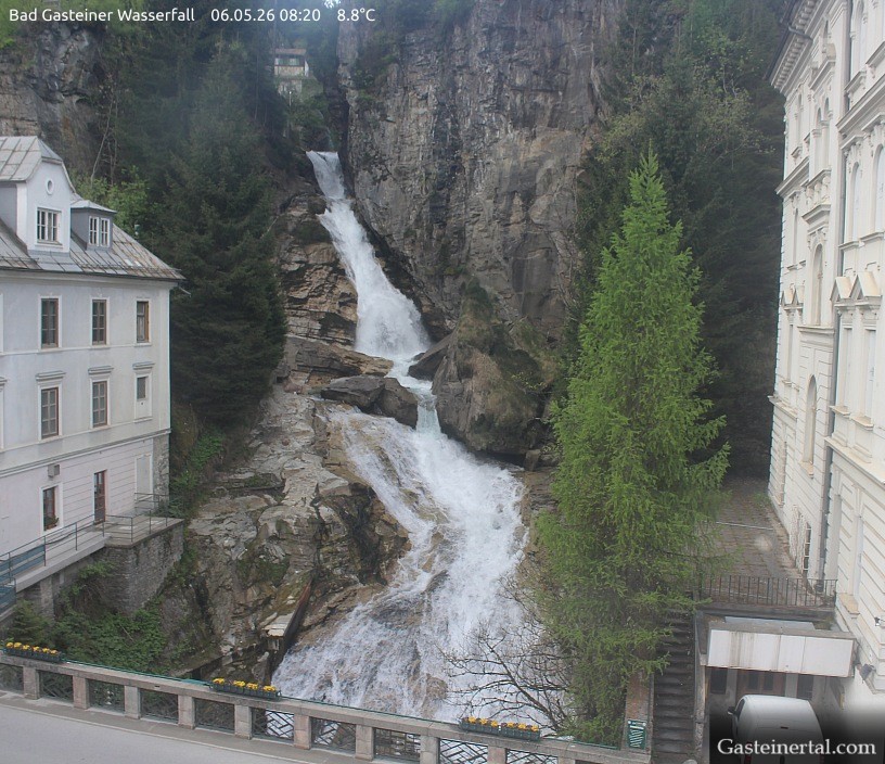 Archived image Webcam Waterfall in Bad Gastein