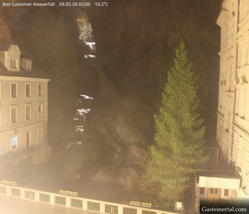 Archived image Webcam Waterfall in Bad Gastein