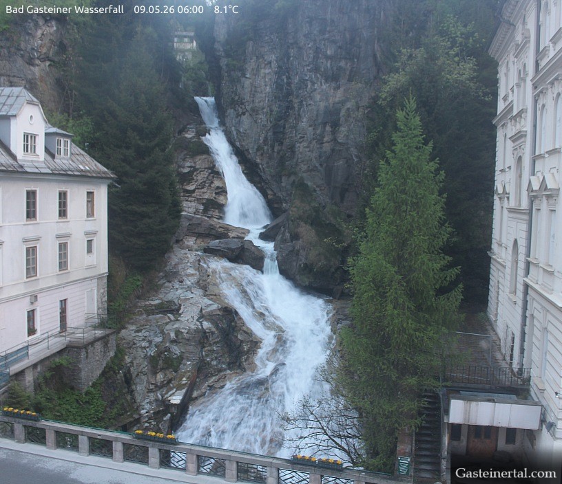 Archived image Webcam Waterfall in Bad Gastein