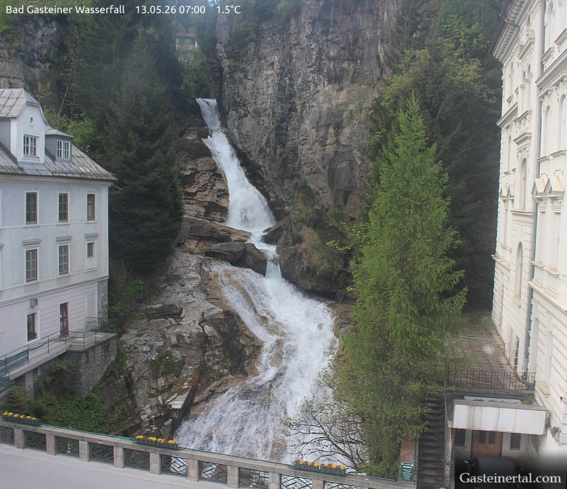 Archiv Foto Webcam Wasserfall in Bad Gastein