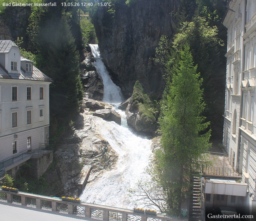 Archiv Foto Webcam Wasserfall in Bad Gastein