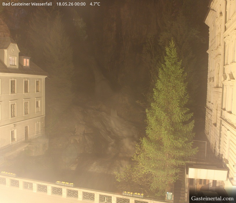 Archived image Webcam Waterfall in Bad Gastein