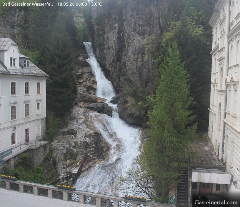 Archived image Webcam Waterfall in Bad Gastein