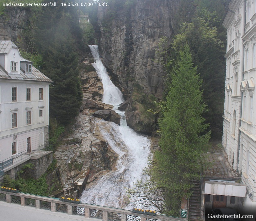 Archived image Webcam Waterfall in Bad Gastein