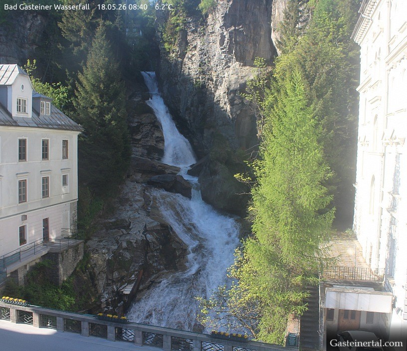 Archived image Webcam Waterfall in Bad Gastein