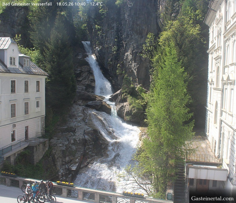 Archived image Webcam Waterfall in Bad Gastein