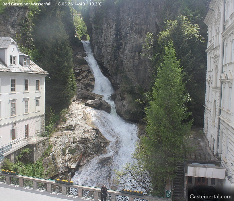 Archived image Webcam Waterfall in Bad Gastein