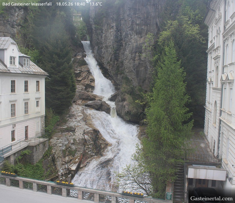 Archived image Webcam Waterfall in Bad Gastein